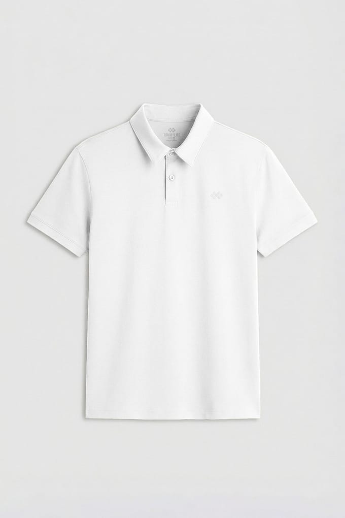 Heren Katoenen Elastaan Polo T-Shirt