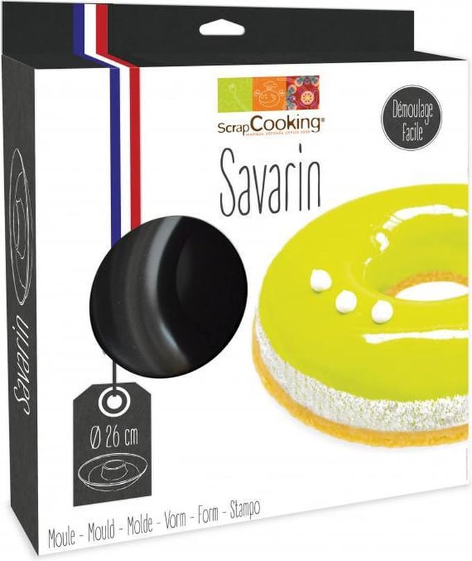 ScrapCooking|Savarin|Semi-flexibele Kunststof Bavaroise Vorm|Ø 26cm