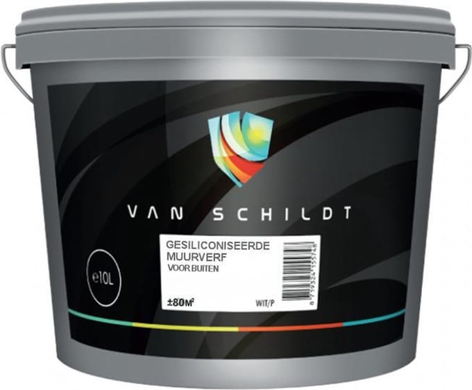van Schildt Gesiliconiseerde Buiten Muurverf Mat 5 Liter Wit