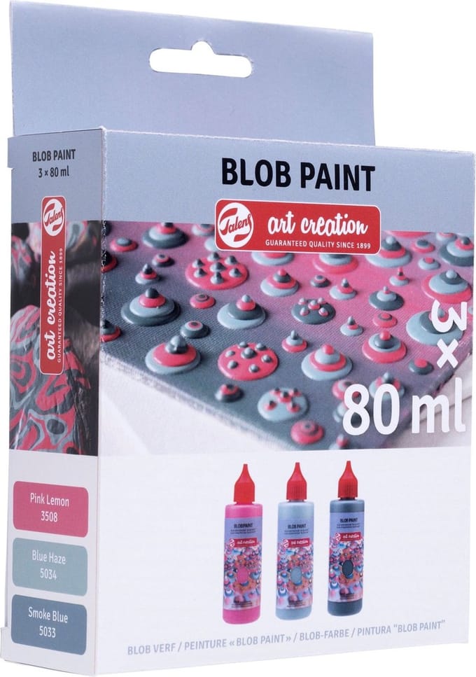 Art creation Blob paint set roze