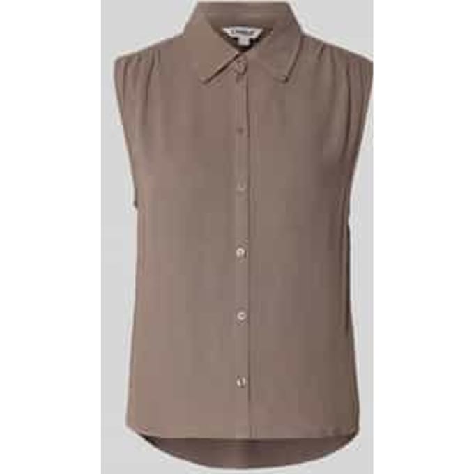 regular fit linnen blouse zonder mouwen model 'SIESTA'