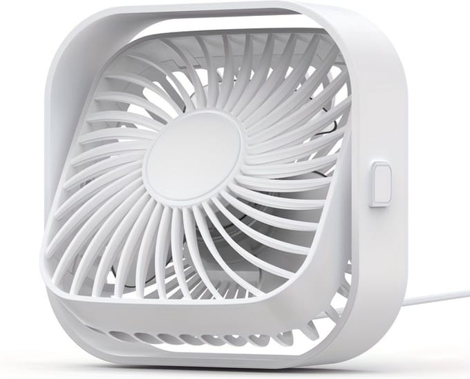 Bovista Ventilator Staand - Ventilatoren - Tafelventilator - Statief - Extra Verkoelend - Aircooler - Cooling Fan - Cooler - Wit
