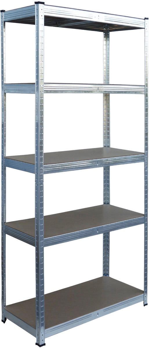 Stellingkast - 150x75x30 cm - 875 kg - metaal - zilver