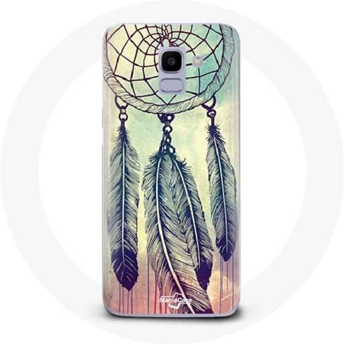 Case voor Samsung Galaxy J6 2018 Kleurrijke dromenvanger bruin bruin
