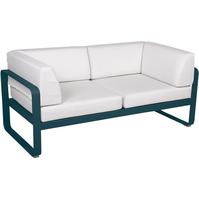 Fermob BELLEVIE club sofa 2 zits - 21 acapulcoblauw - 81 witgrijs