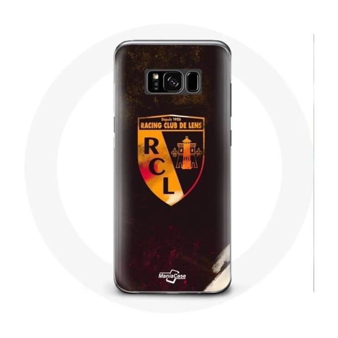 Samsung Galaxy S8 hoesje rcl lens oranje zwarte achtergrond