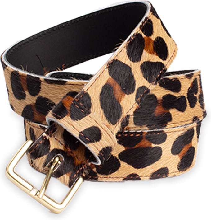 Legend Dames - Leren riem - Panter - 80cm
