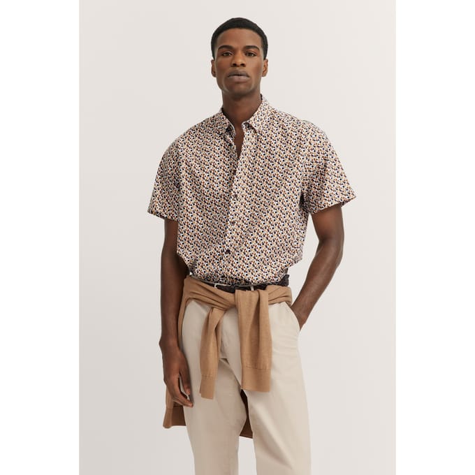 Bugatti Herren Shirt met button-down kraag