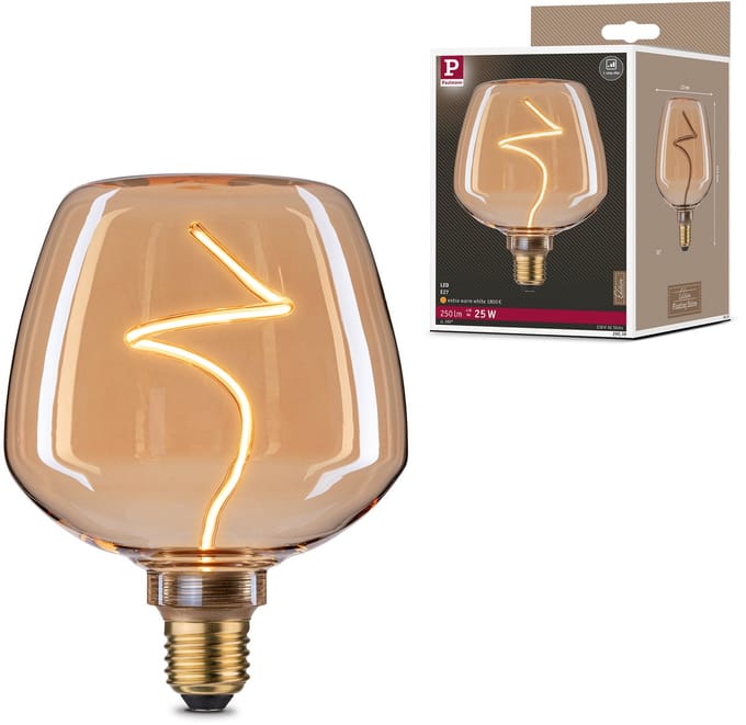 Floating Shine Standaard 230 V LED Globe E27 Gewelfd 250lm 4W 1800K dimbaar Goud