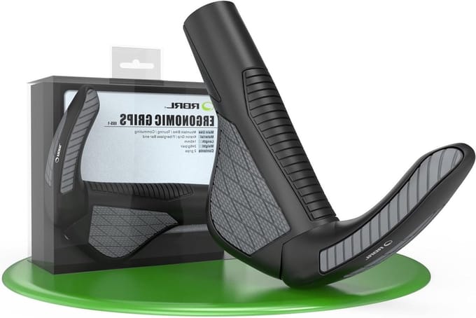 Fietshandgrepen - Stuurgrepen Fietsgrepen - Comfortabel Fietsen - Ergonomisch Ontwerp - Universeel - Grijs
