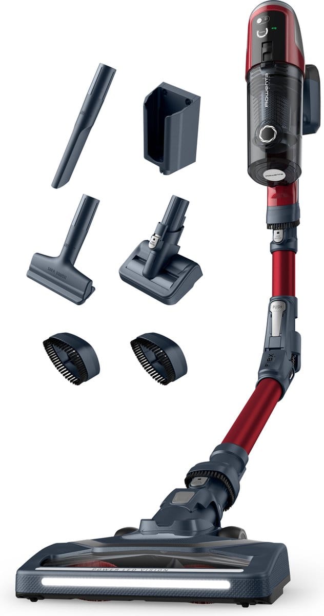 Rowenta RH6471, steelstofzuiger, zwart/rood