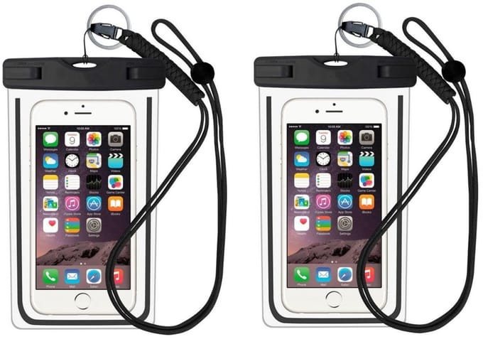 Waterdichte mobiele hoes Geschikt voor smartphone universeel Zwart