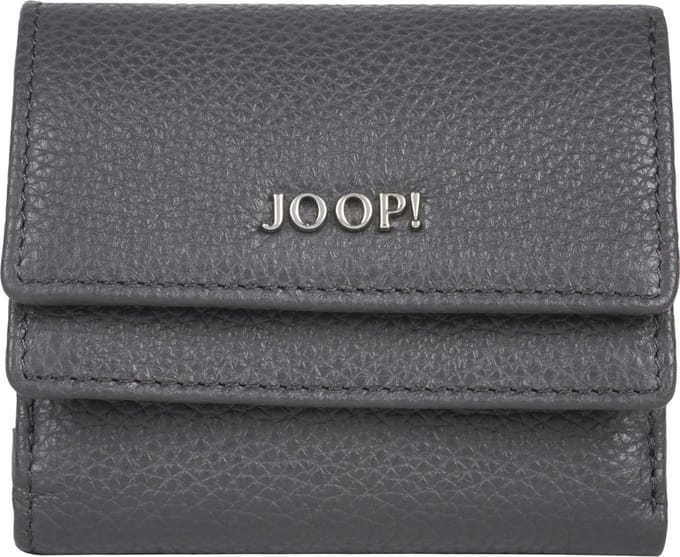 Joop! Vivace Lina Portemonnee RFID Leer 10 cm - Dames - Horizontaal - graphite