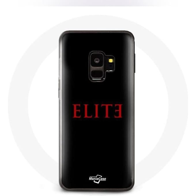 Case voor Samsung Galaxy S9 Plus Elite Seizoen 5 Rood Logo Zwarte Achtergrond