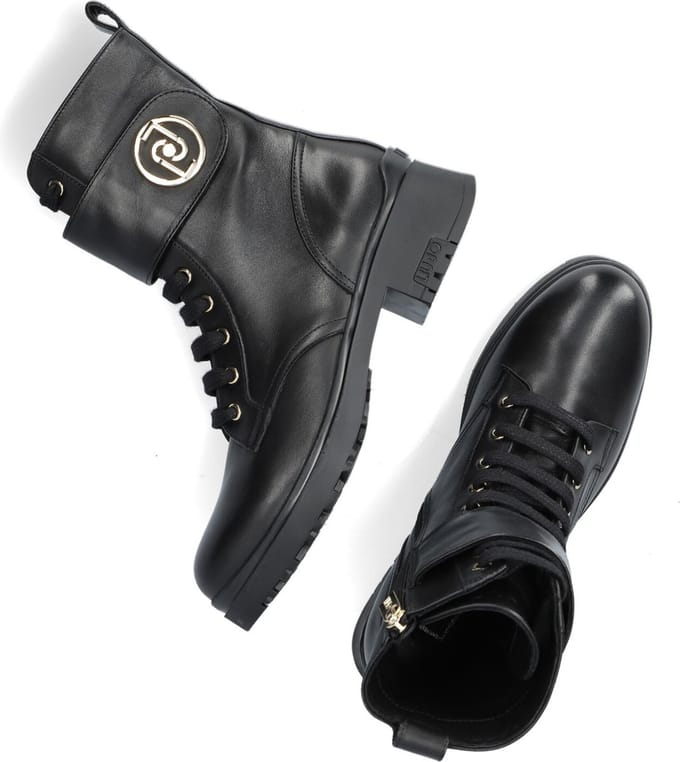 Liu Jo New Nancy 37 Veterboots - Laarzen Met Veters - Dames - Zwart - Maat 37