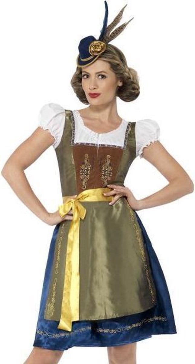 Traditionele deluxe kostuum Heidi - Maat L