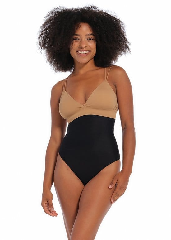 MAGIC Bodyfashion Ultra Thin Power Thong Zwart Dames - Maat L