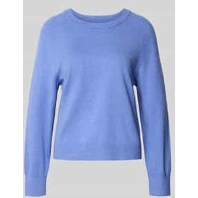 Regular fit gebreide pullover van katoenmix