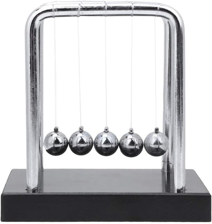 Dailygoods- Slingerbal Houten Decoratie - Slingerballen - Schommelbal - Ornament - Desktop Accessoire - Creativiteit Stimulerend