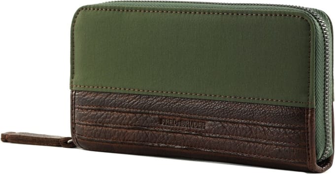FREDsBRUDER Portemonnee Anea Wallet Big Green Olijfgroen