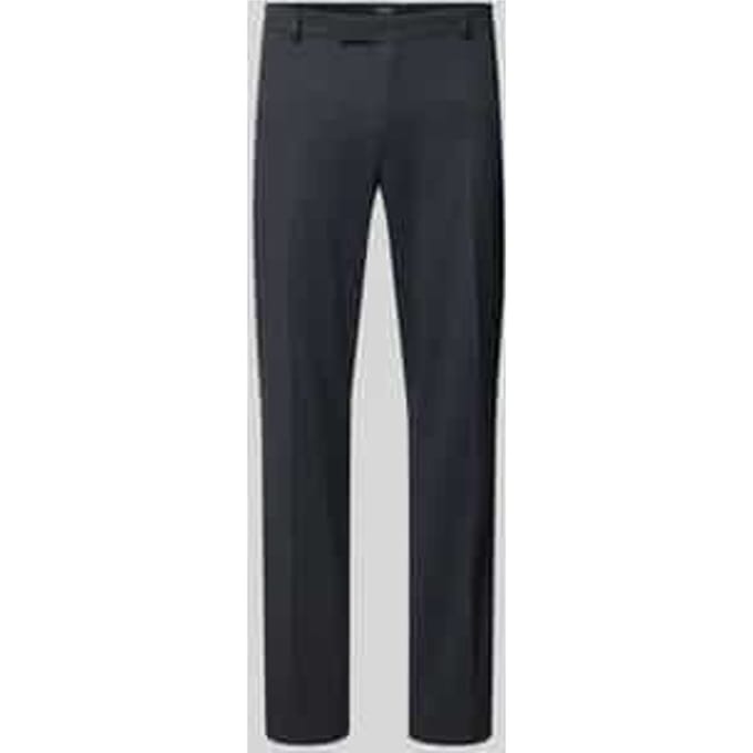 Straight fit stoffen broek van viscosemix, model 'Bennet'