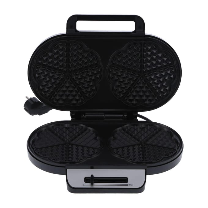 Multifunctionele Ontbijtmaker 1200W Dubbel Plaat Non-Stick Coating Wafelijzer voor Voedselbereiding black