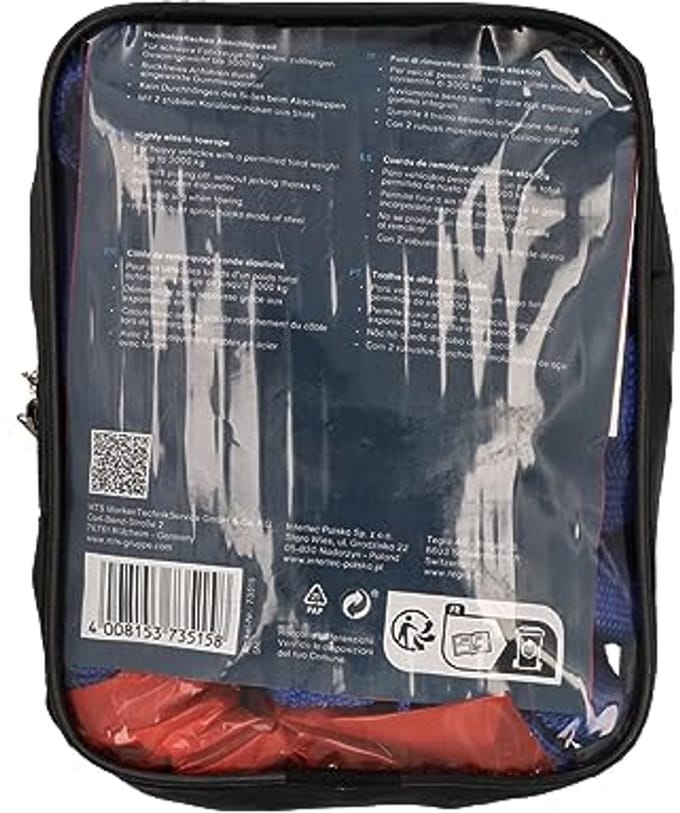 Elastisch sleeptouw XXL, 4 meter, 3000 kg trekkracht