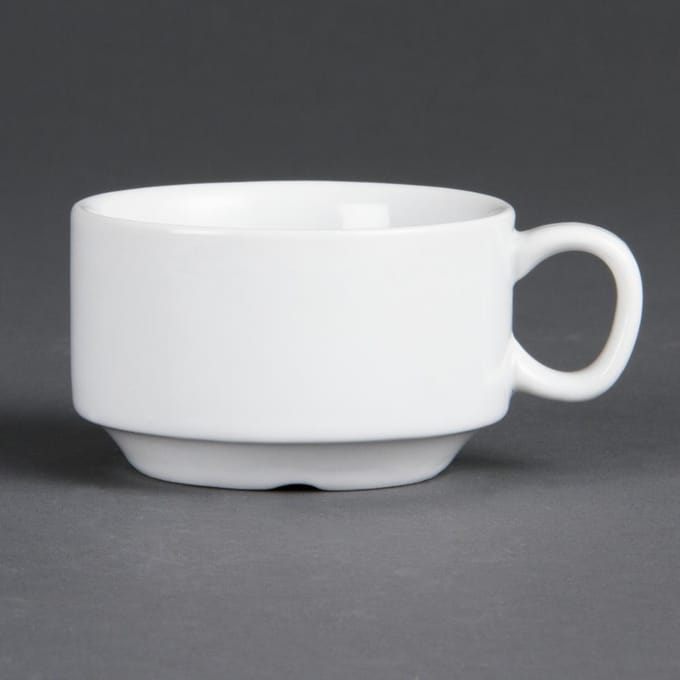 Olympia Whiteware stapelbare espressokopjes 8,5cl (12 stuks)