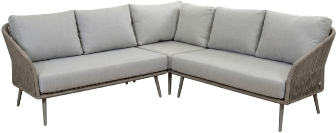 Hoek Loungebank Alezio | 3-delig | Latte & Camel