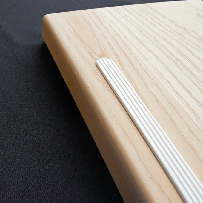 Antislipstrip - Wit – 3 antisliptapes met ronde uiteinden – 1,6cm x 75cm