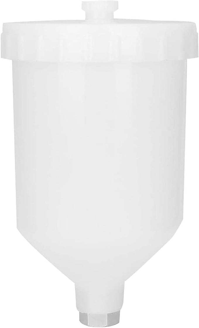 Spuitgun Verf Cup 600ml - Plastic en Aansluiting