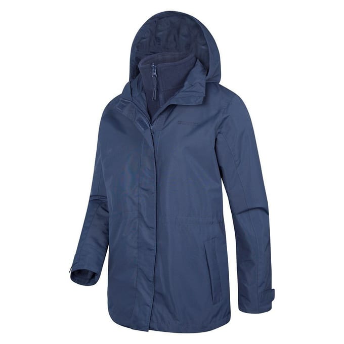 Mountain Warehouse Dames/Dames Fell 3 in 1 Waterdichte Jas (Marine)