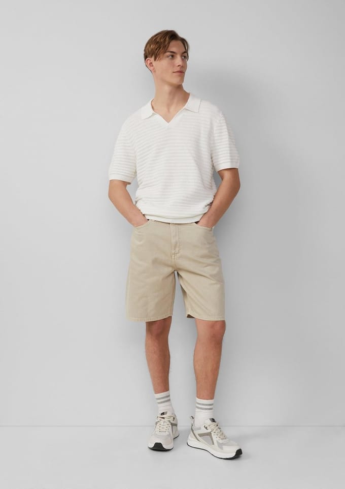 Jeans Short met Ritsluiting QS