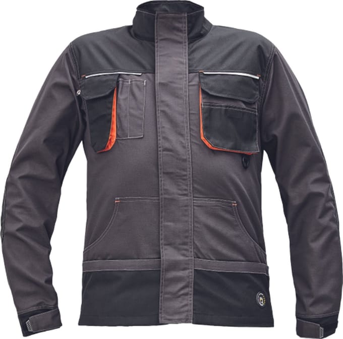Cerva EMERTON PLUS werkjas 03010575 - Antraciet/Oranje - 50