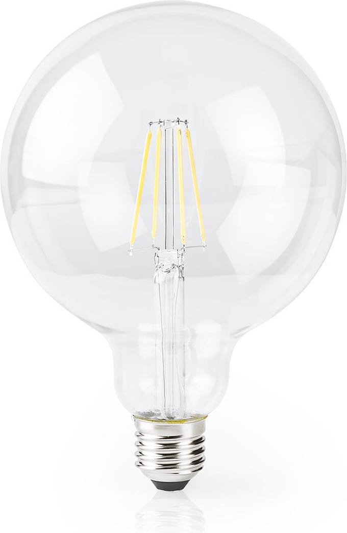 Nedis SmartLife LED Filamentlamp - Wi-Fi - E27 - 500 lm - 5 W - Warm Wit - 2700 K - Glas - Android / IOS - G125 - 1 Stuks