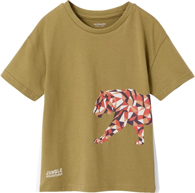 Vertbaudet T-shirt met korte mouwen tijger