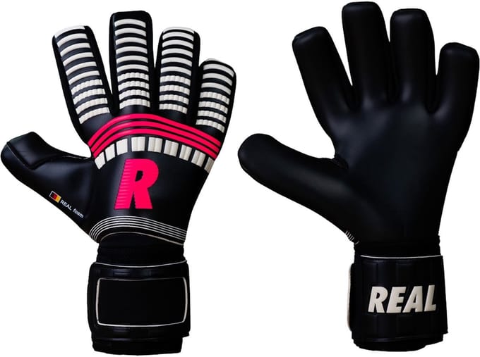 Real Spyder 3.0 Keepershandschoenen - Zwart / Wit / Fluorood | Maat: 8