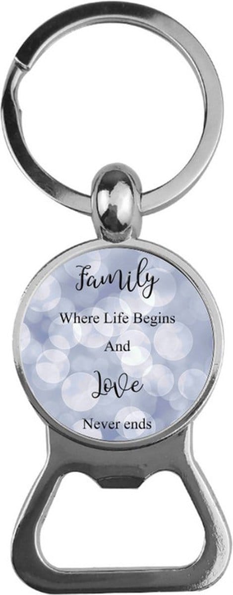 Bieropener Glas - Family Where Life Begins And Love Never Ends