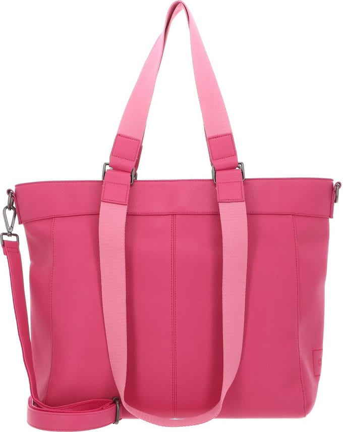 FREDsBRUDER Leren shopper schoudertas Keep On Smiling Big Shopper Pink roze