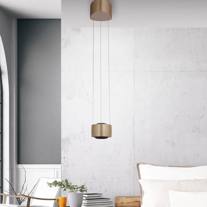 Paul Neuhaus LED hanglamp Q-Stretto, brons, 14,5 cm