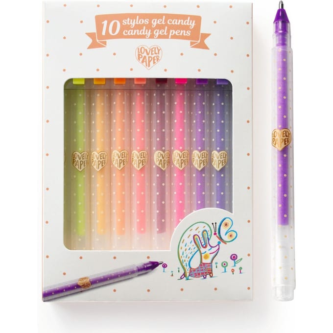 DJECO glitter gelpennen 10 kleuren candy