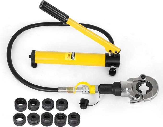 Hydraulische Krimptang Handmatig - Met Verwisselbare Matrijzen voor V/TH Aansluitingen 12-32 mm