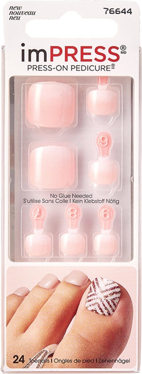 KISS High Tide Press-On Pedicure - Kunstnagels voor de Voeten - 1 Set