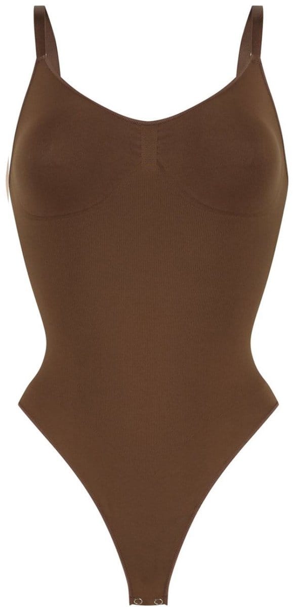 Teep® Corrigerend ondergoed - Stringbody - Bruin - Maat XL - Shapewear