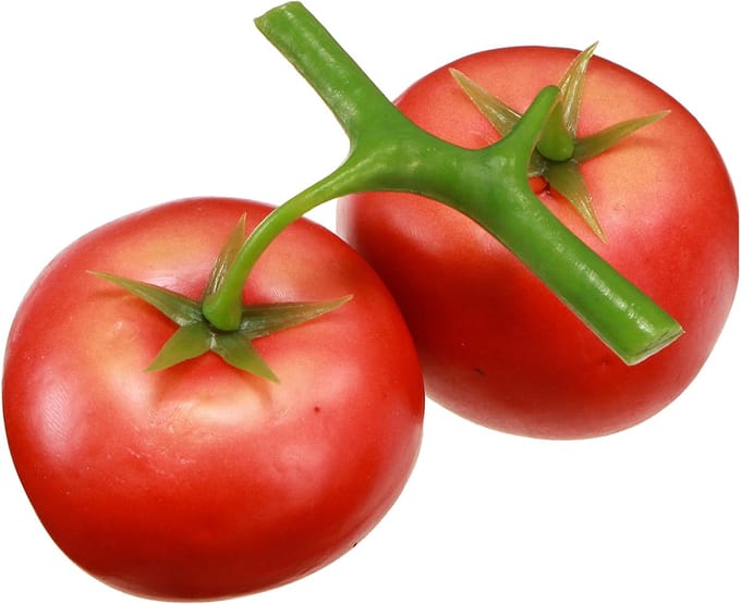 Kunsttomaatjes siertrostomaatjes rood Ø6cm 5 st, 5 Stück