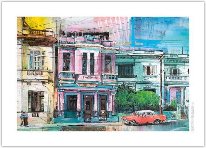 Havana city poster 70x50 cm