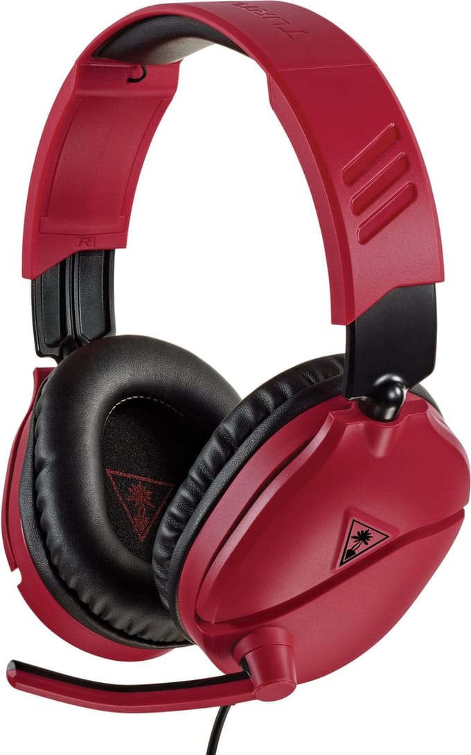 Turtle Beach Recon 70N Gaming Headset - Donkerrood - Nintendo Switch