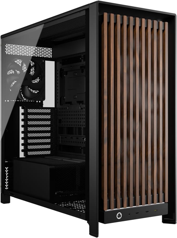 Corsair FRAME 5000D Wood RS Performance - PC-behuizing - Mid-Tower - Zwart