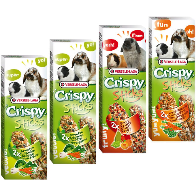 4x2 sticks (440g) Gemengd Pak Versele-Laga Crispy Sticks Herbivores