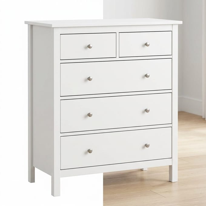 Ladekasten - Slaapkamer - Kledingkasten - Commode - Organizer - Massief - Wit